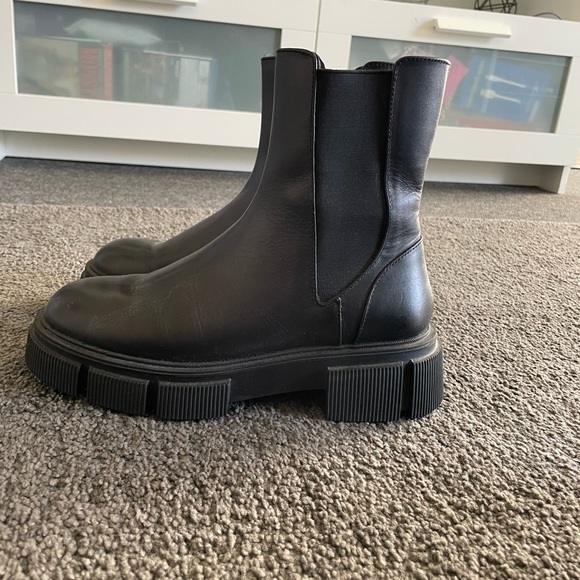 Zara Shoes Zara Lug Ankle Boots Poshmark